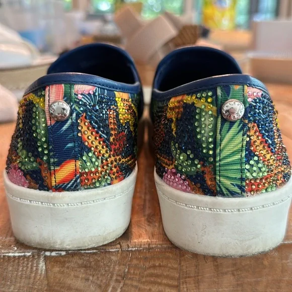 Alex Marie Crystal Embellished Slip-On Shoes - Picture 6 of 6